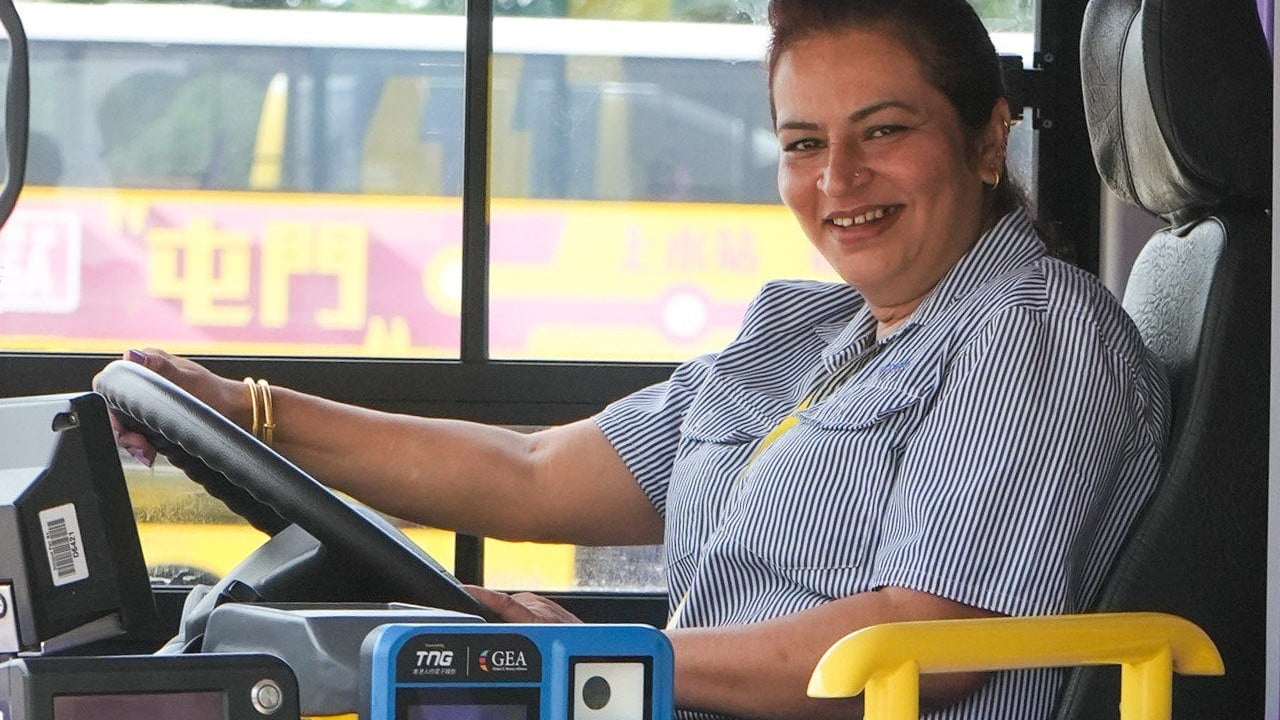 Hong Kong woman hired by Citybus is city’s first female bus driver from ethnic minority group