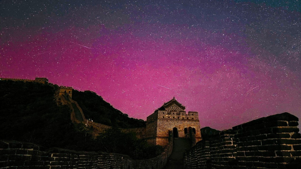 Northern China basks in aurora light show – but solar storms that caused them pose risk to satellites and communications
