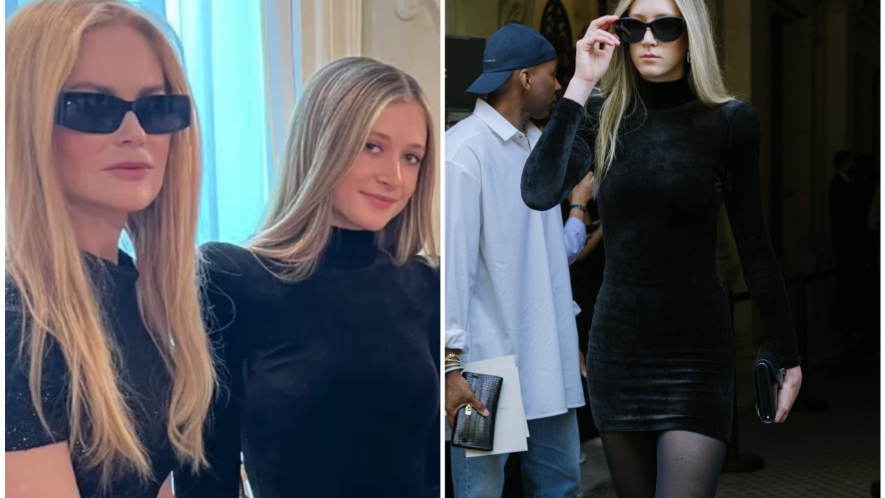 Meet Nicole Kidman’s lookalike daughter Sunday Rose, who she brought to the Balenciaga show at Paris Fashion Week: the 15-year-old is a budding fashionista who’s already shown an interest in acting