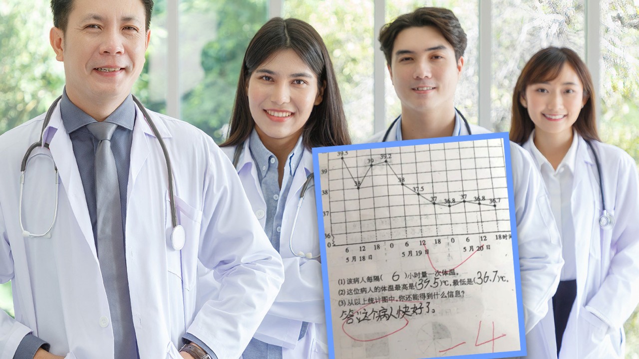 Doctors back creative China boy penalised for using medical diagnosis in maths test