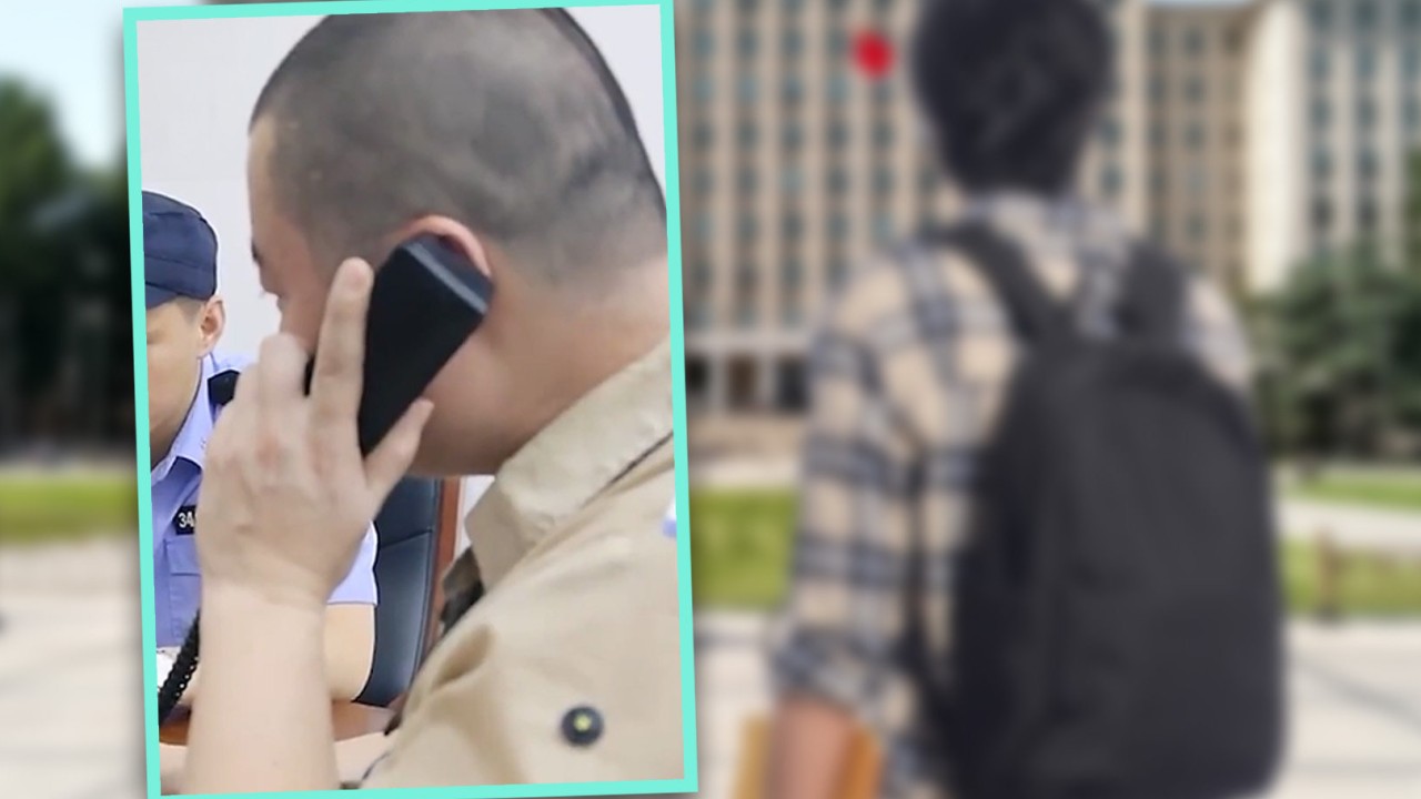 Jailed China father tears up over academic success of son, captivating social media