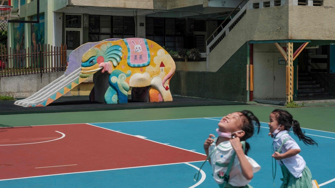Playground slides shaped like elephants spawn wave of nostalgia in Taiwan