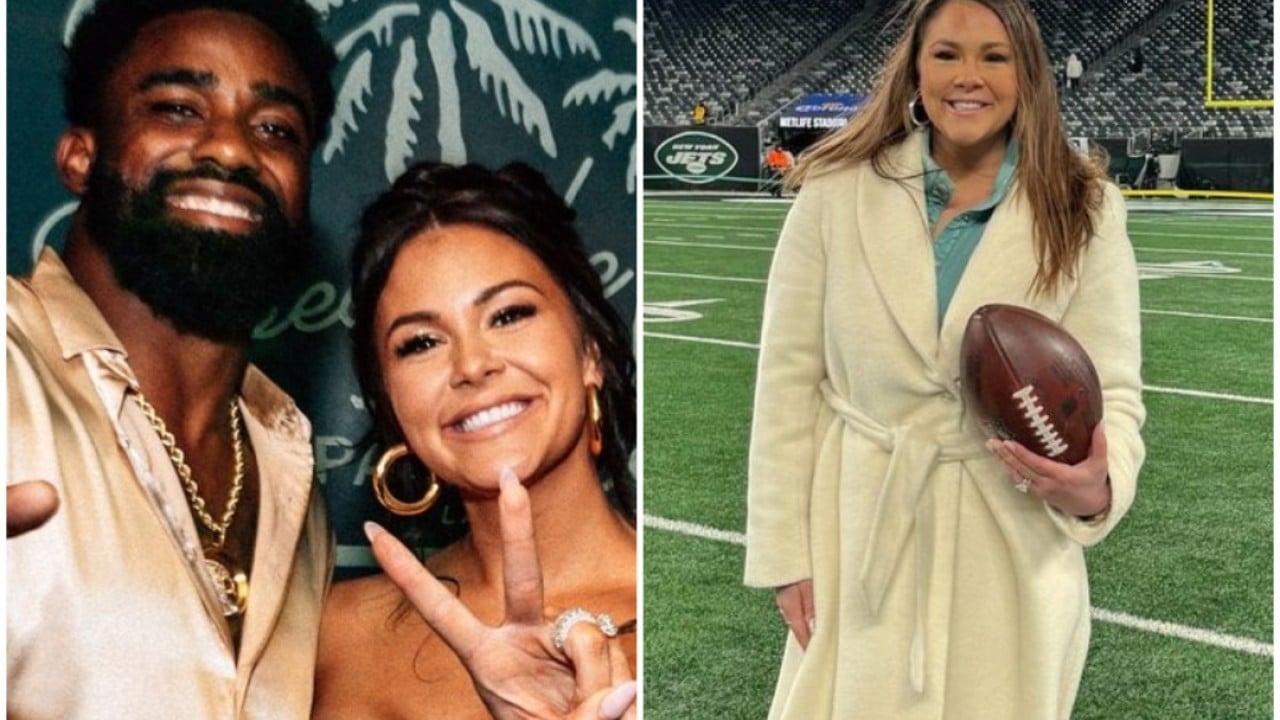 Meet Raheem Mostert’s wife Devon, who called Kamala Harris ‘garbage’. The Miami Dolphins star’s partner of 7 years is getting backlash online after weighing in to back Republican governor Ron DeSantis