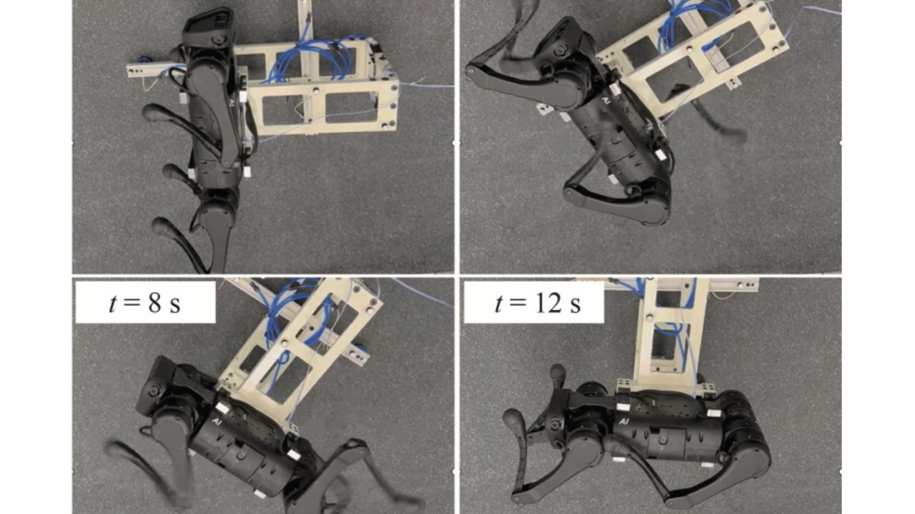 This robot jumps and lands like a cat. It could be used to explore asteroids