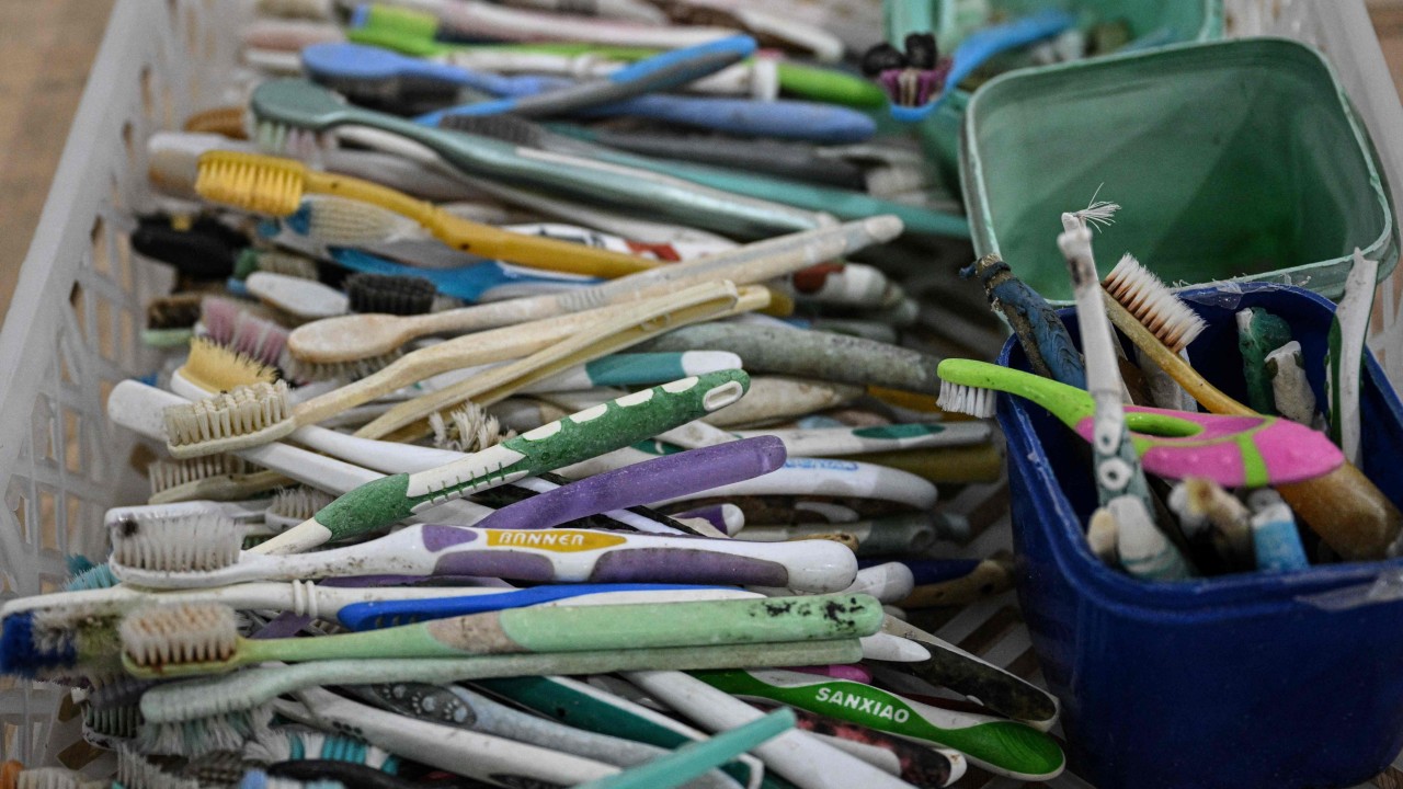 Chinese artist turns islands’ plastic marine waste, from flip-flops to sex dolls, into art