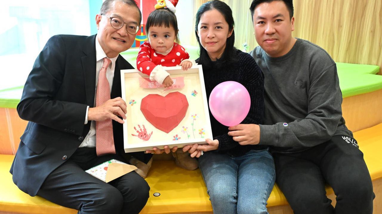 Hong Kong’s Cleo Lai, 2, celebrates new life made possible by heart donated from mainland China