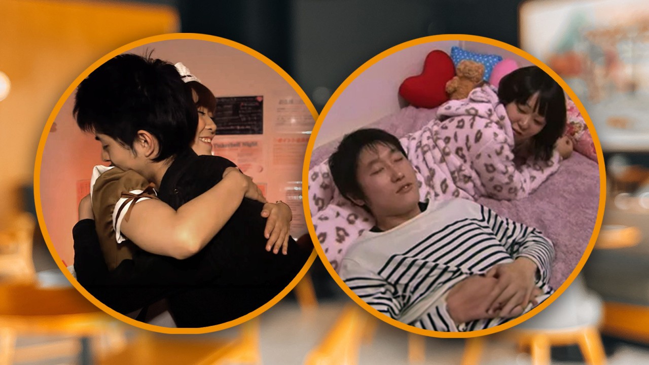 ‘Cuddle cafes’ in Japan let customers canoodle with or gaze at strangers for US$6