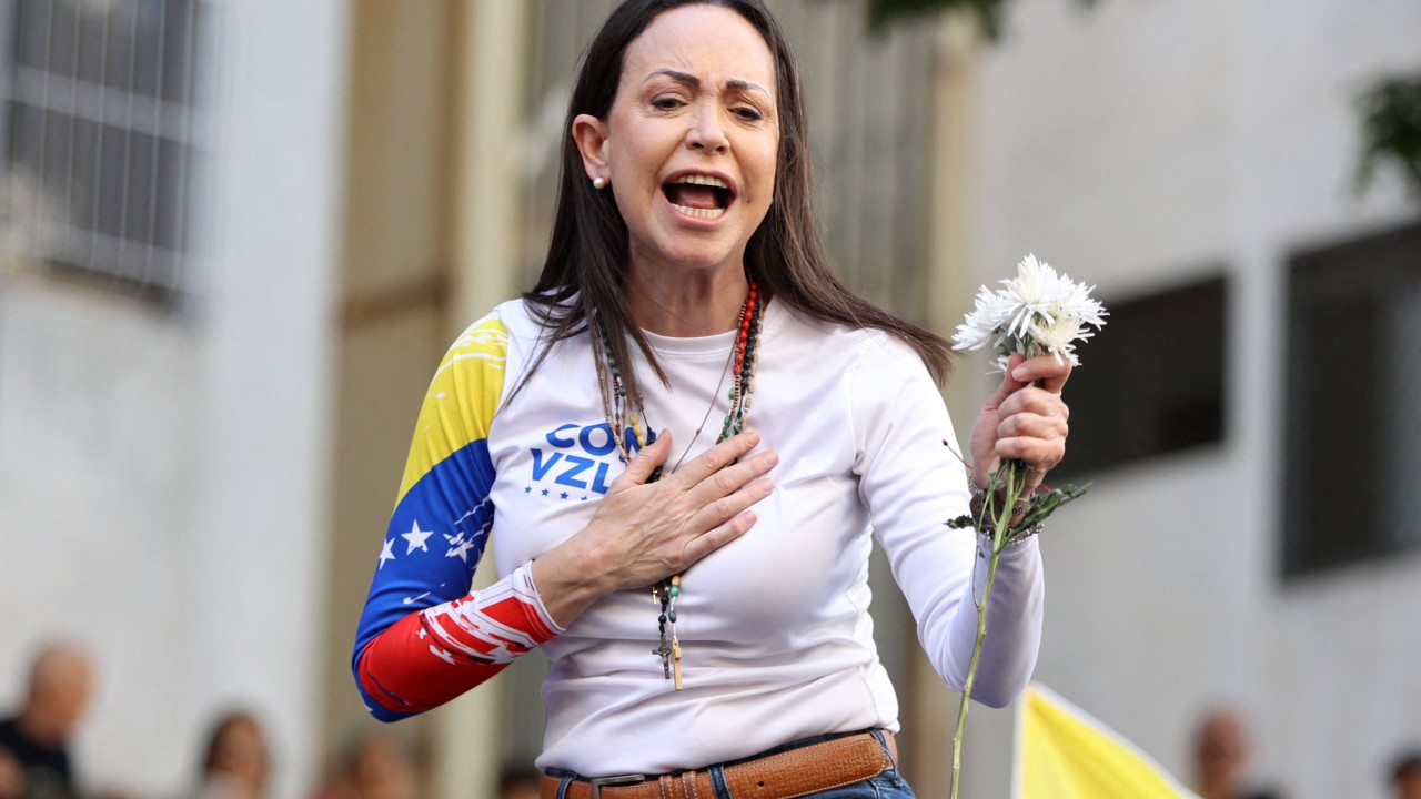 Venezuela opposition leader Maria Corina Machado arrested after anti-Maduro protest