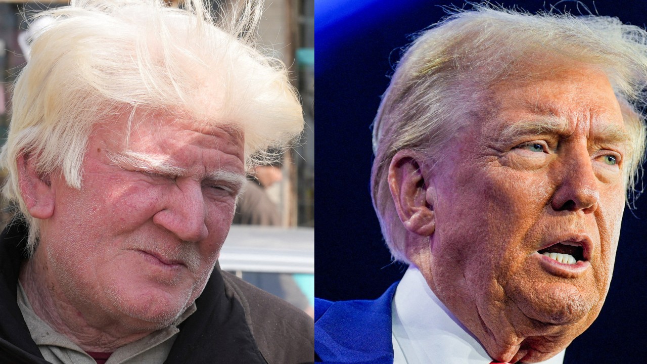 Albino Trump lookalike in Pakistan is a star at market in Punjab province