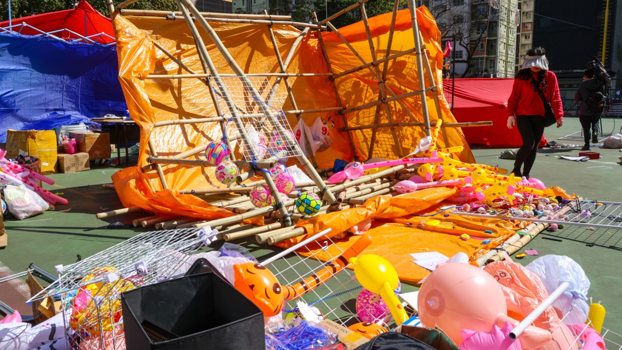 Strong winds damage Lunar New Year fairs in Hong Kong, forcing closure at 1
