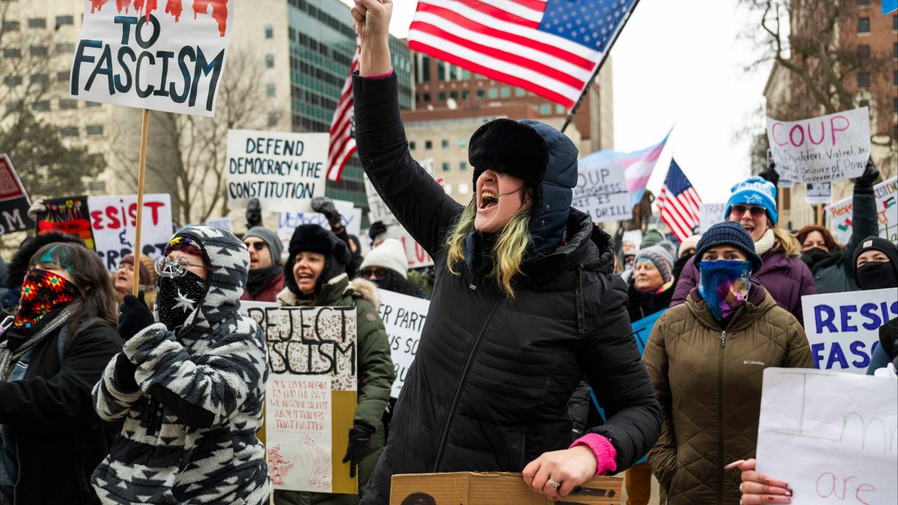 Thousands protest Trump policies in cities across the US