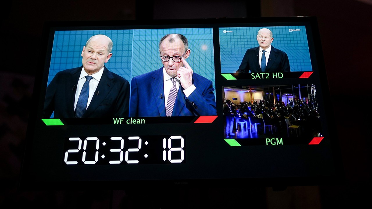 Scholz vs Merz: German chancellor candidates clash in election TV debate
