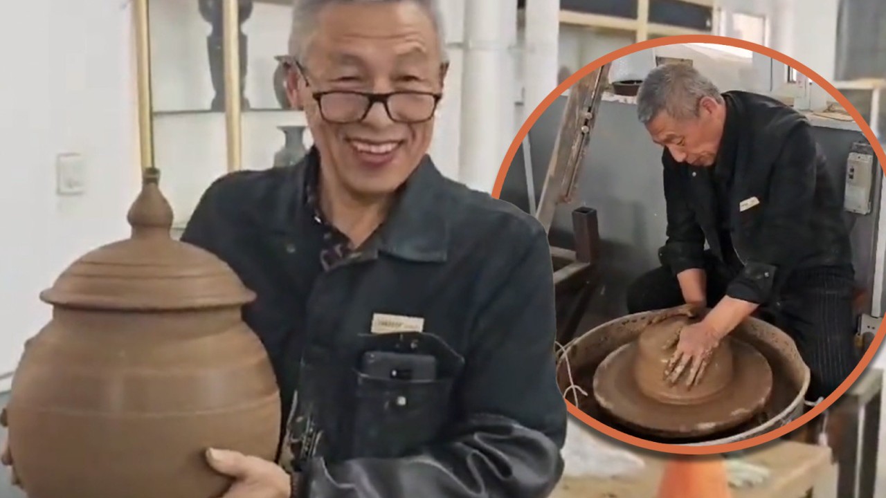 China potter crafts urn for late wife, plans reunion by blending ashes after he dies