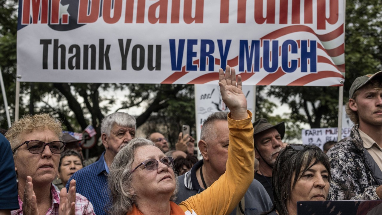 White South Africans echo Trump’s claims of racism