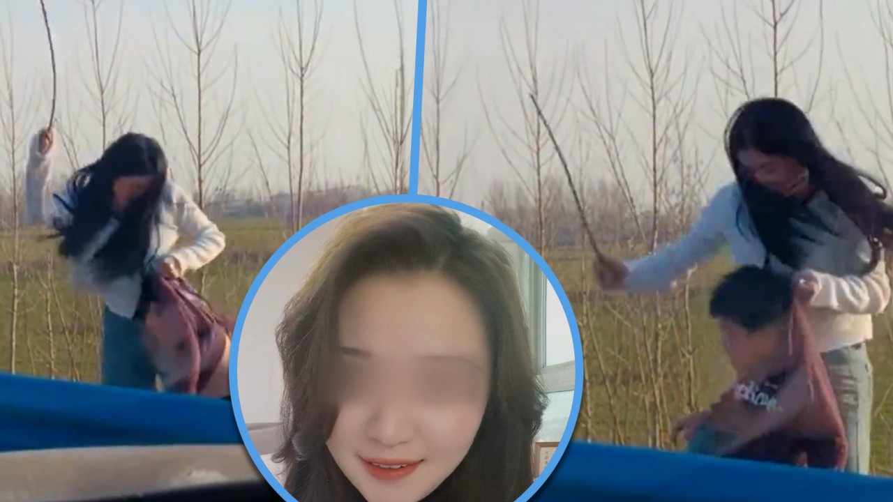 China mum pulls over on highway to physically punish son who threatened to jump out of car