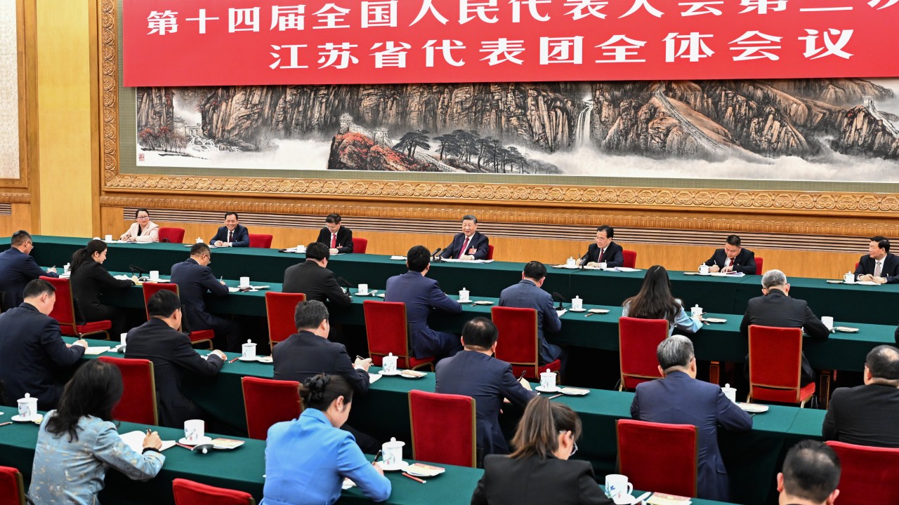 China’s Xi Jinping makes tech and private sector appeal on ‘two sessions’ sidelines