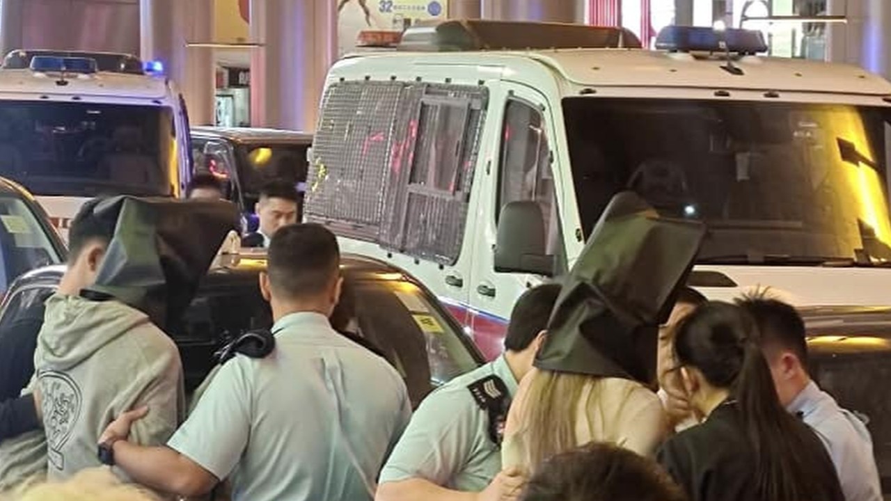 Hong Kong driver pinned to ground after Mercedes hits 4 vehicles in wild ride