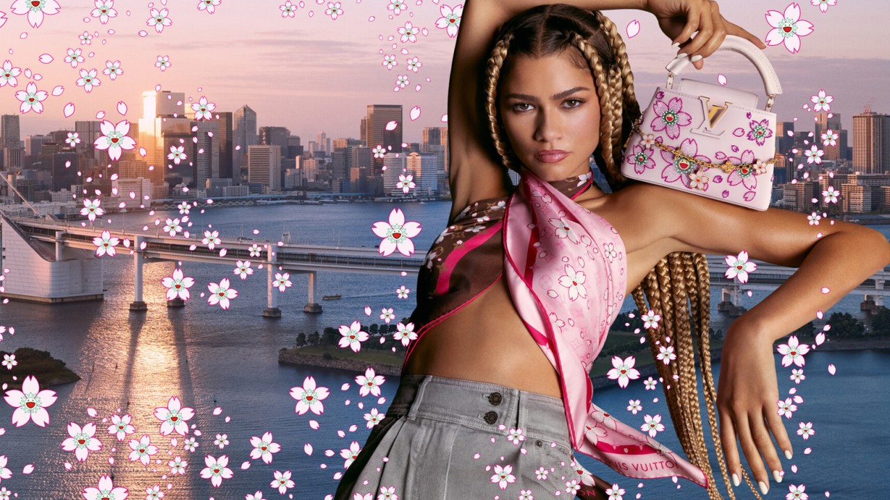 Style Edit: Zendaya fronts Louis Vuitton’s Cherry Blossom collab with Takashi Murakami – the second half of a re-edition, 20 years on from the house’s original tie-up with the Japanese artist