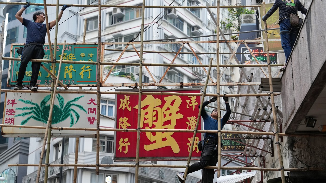 Hong Kong’s bamboo holds up its skyline, and part of its soul