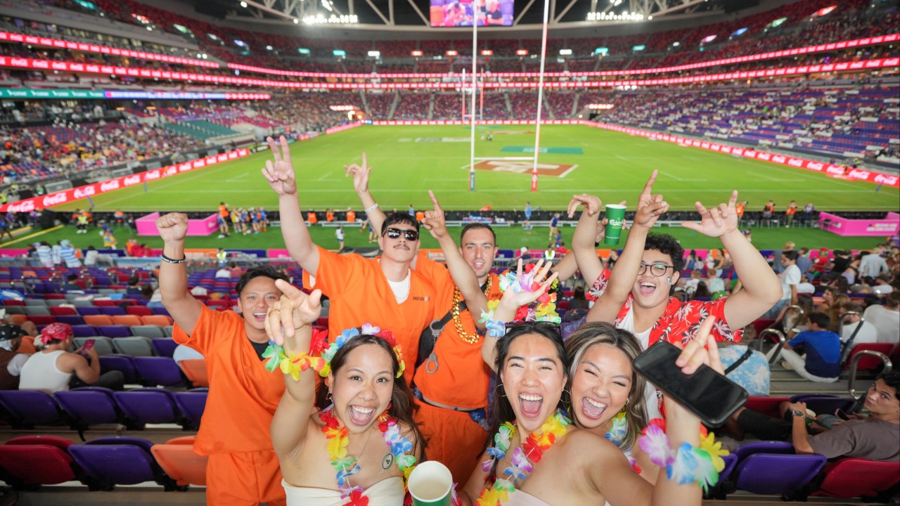 Hong Kong Sevens: fancy dress, fly pasts and a race to the quarter-finals - day 2, live