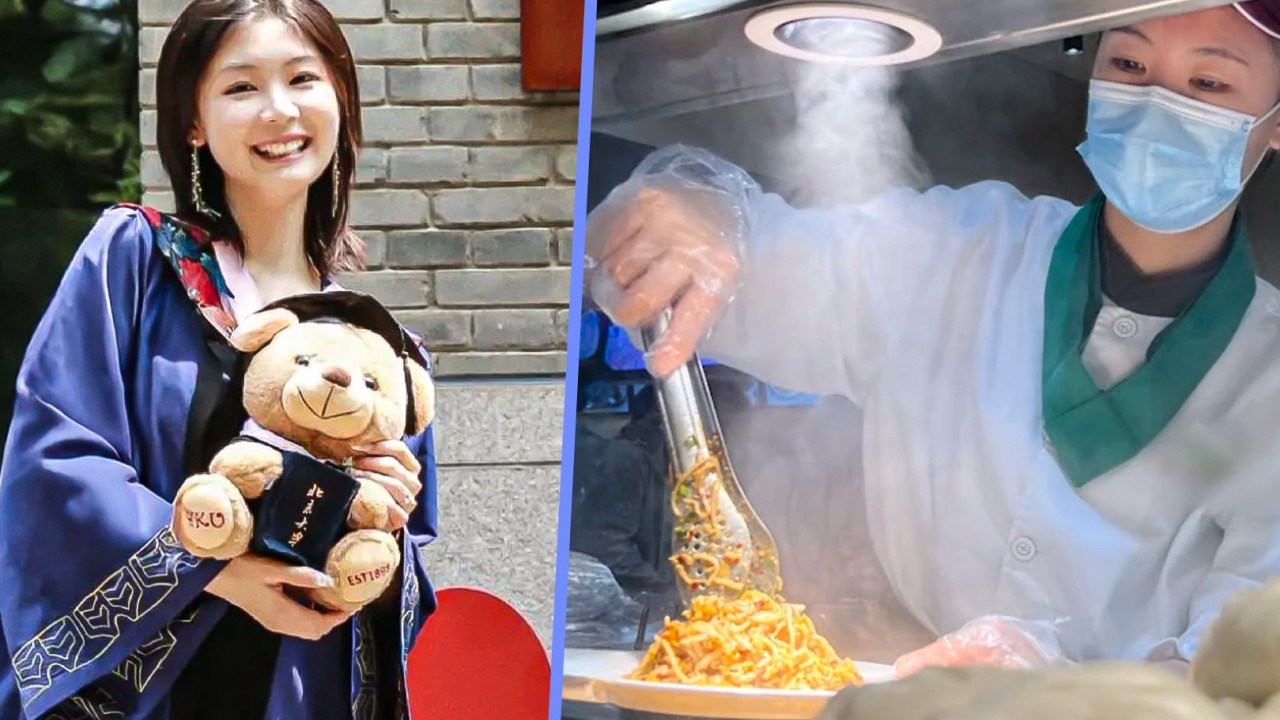 Chinese journalism graduate swaps high-paying job for happiness as canteen worker