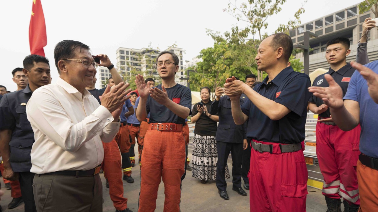 Myanmar junta leader Min Aung Hlaing visits quake epicentre – 10 days after disaster