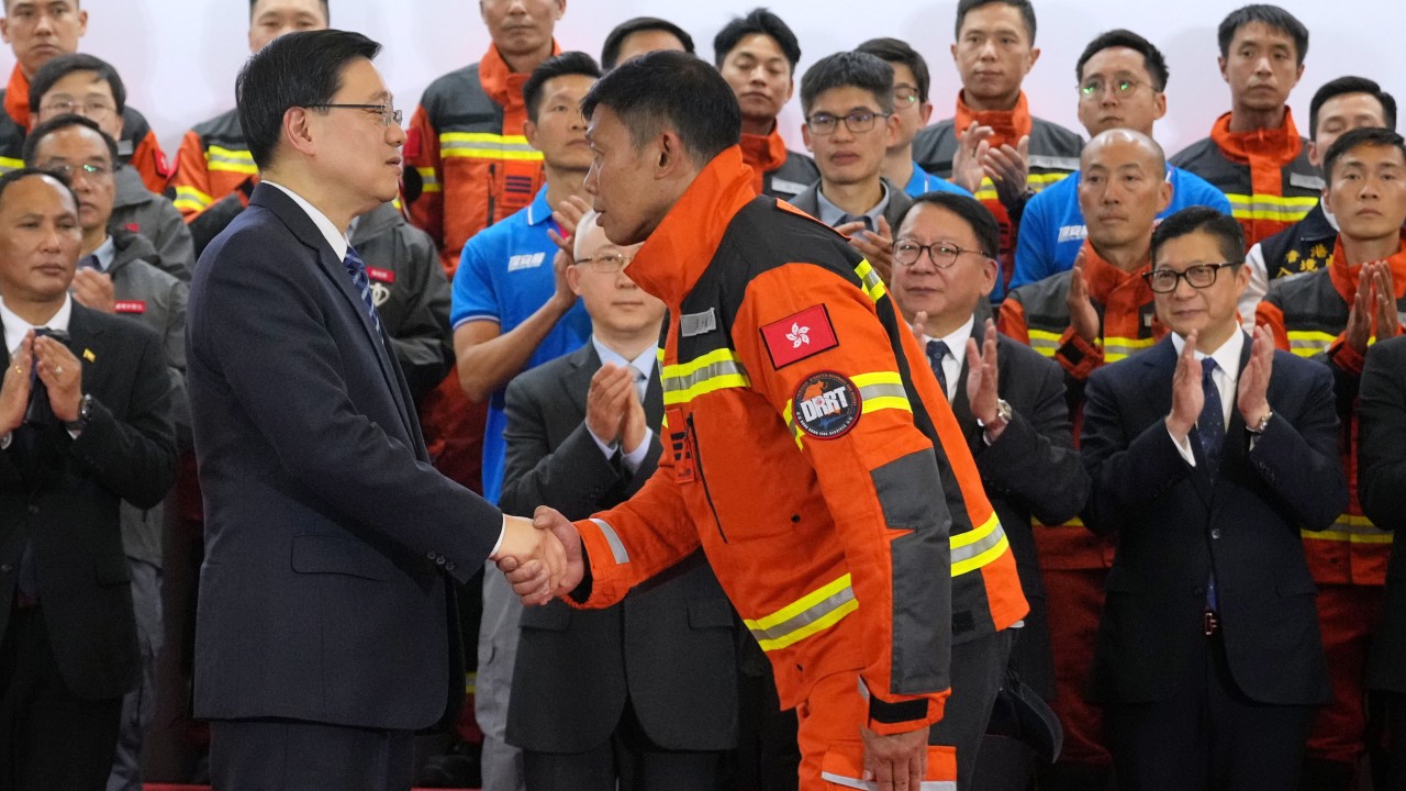 Hero’s welcome for Hong Kong rescuers after return from quake-hit Myanmar