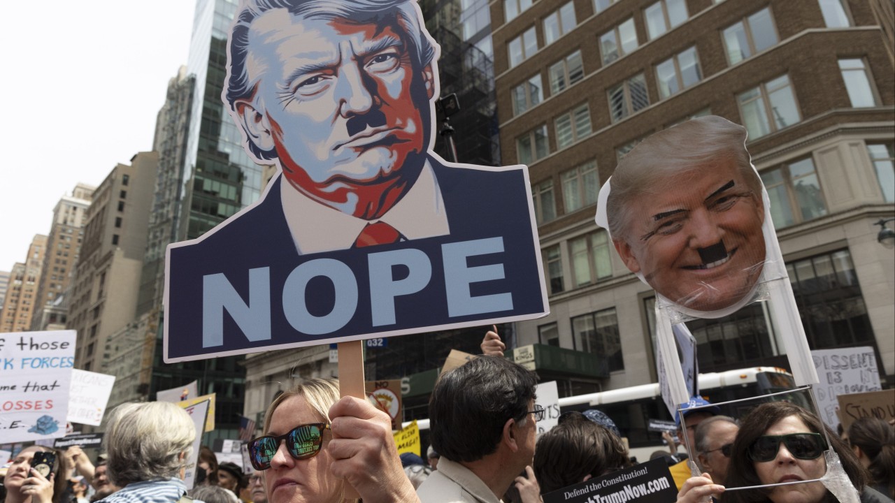 Thousands protest, as new round of anti-Trump rallies hits US cities