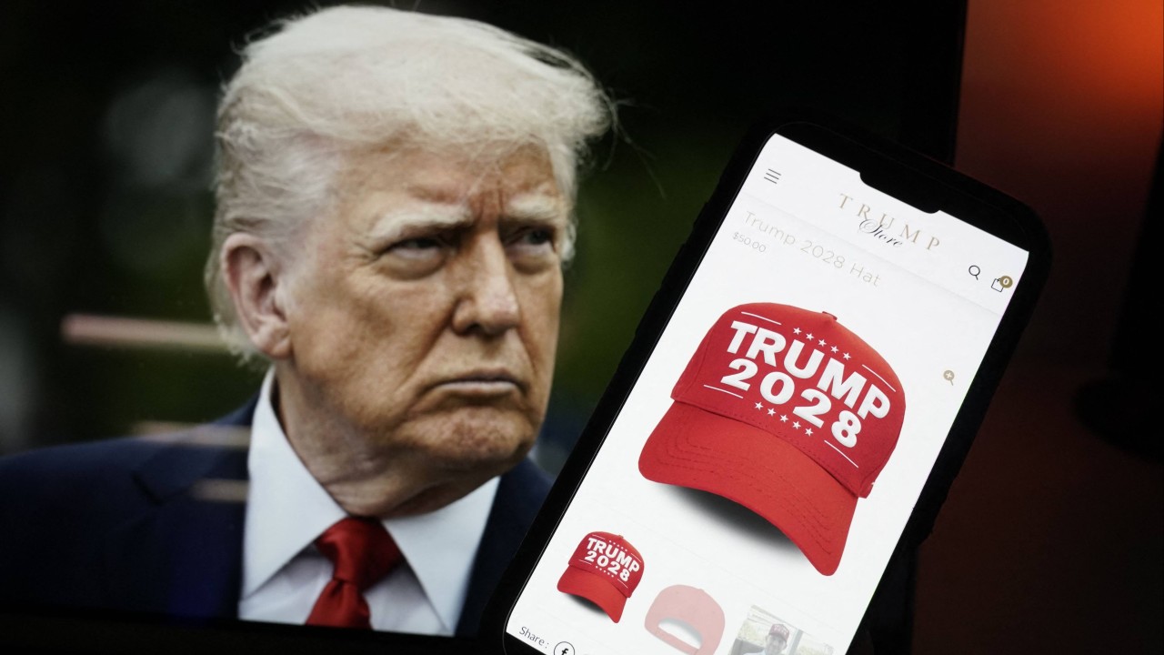 ‘Trump 2028’ merch for sale on US president’s store