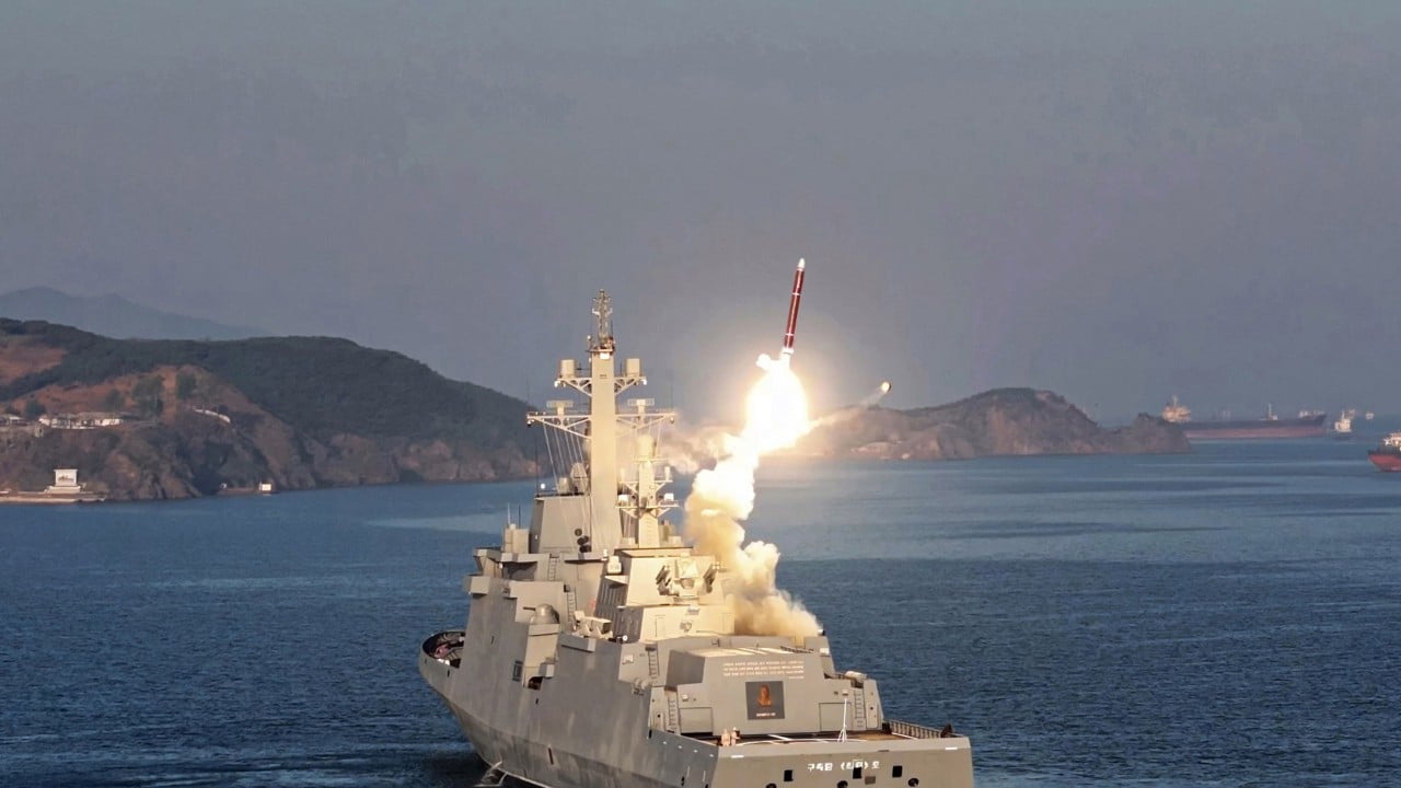 North Korea tests fires missiles from its first-ever destroyer