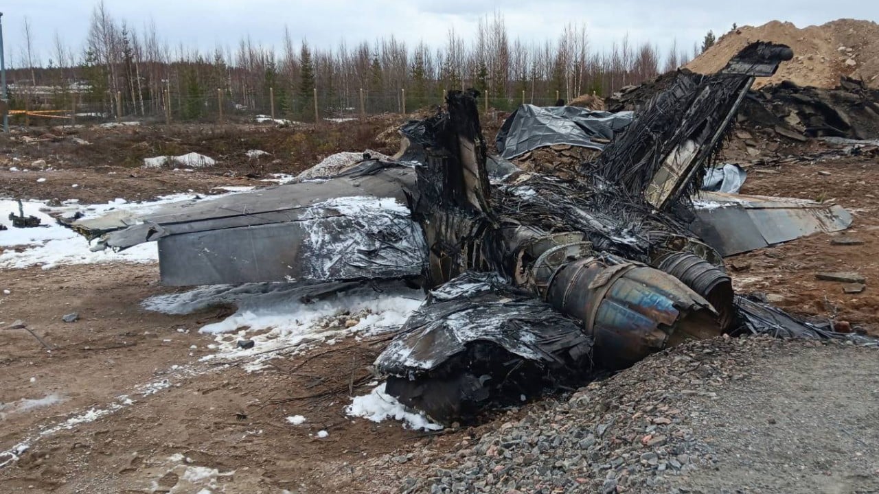 Finnish fighter jet crashes in Arctic town, pilot ejected