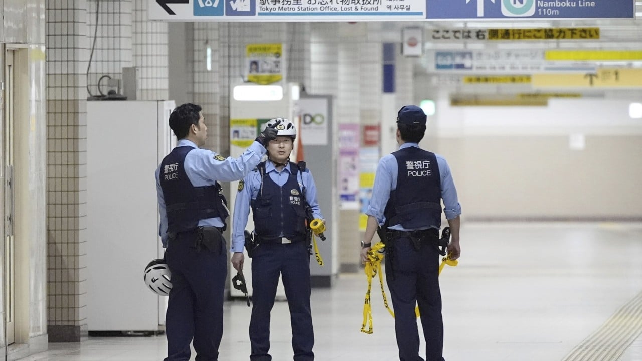 Japan police arrest man who slashed 2 people at Tokyo subway station