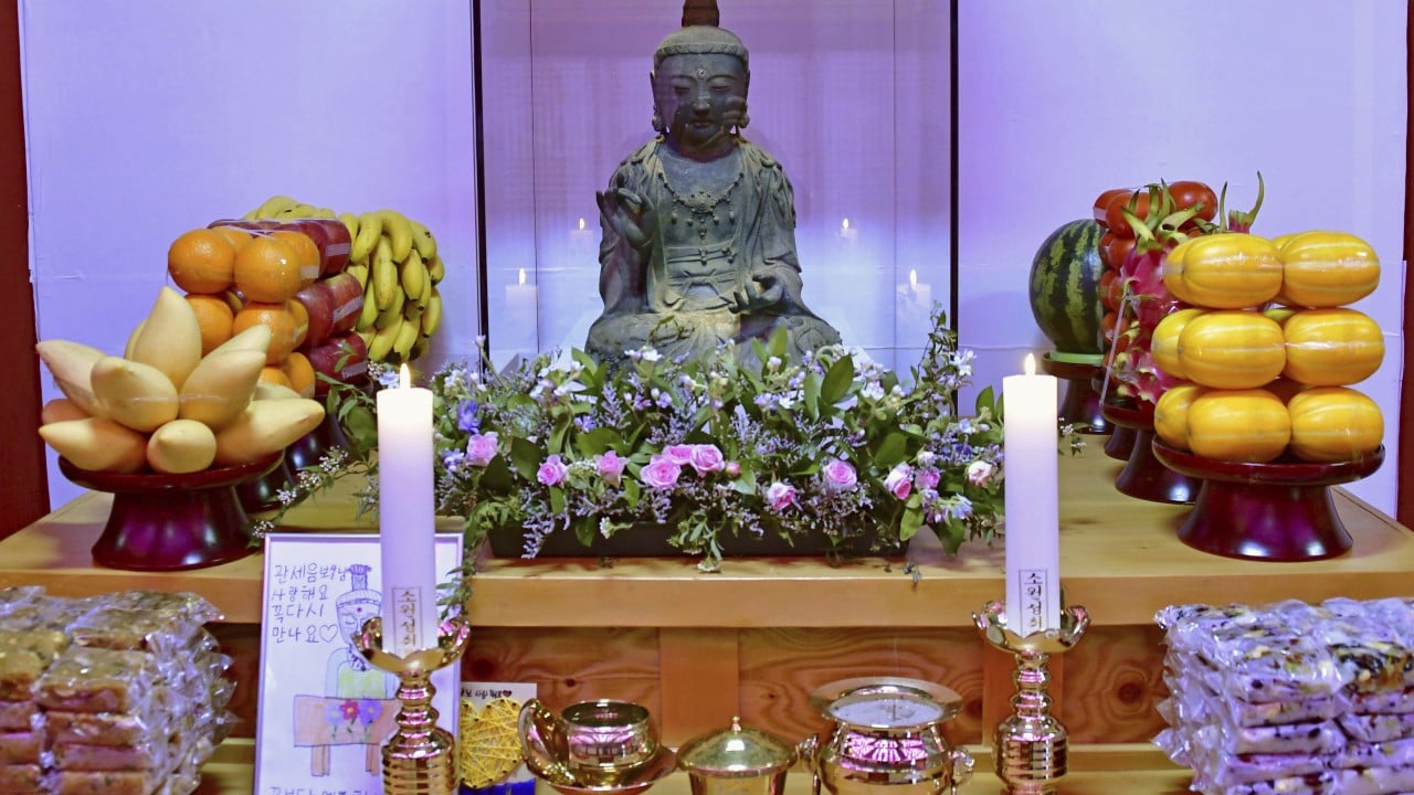 Buddhist statue stolen from Japanese temple returned from South Korea after 13 years