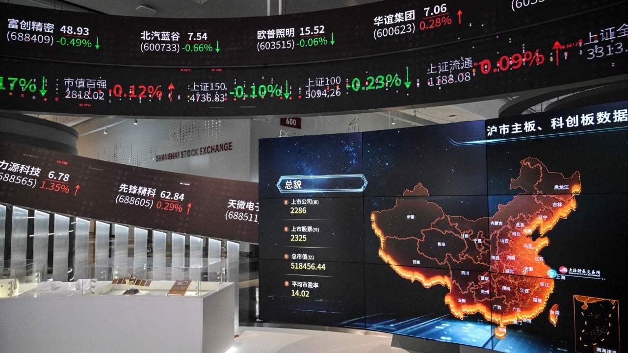 Hong Kong stocks fall after Moody’s downgrades US credit rating, mixed China data