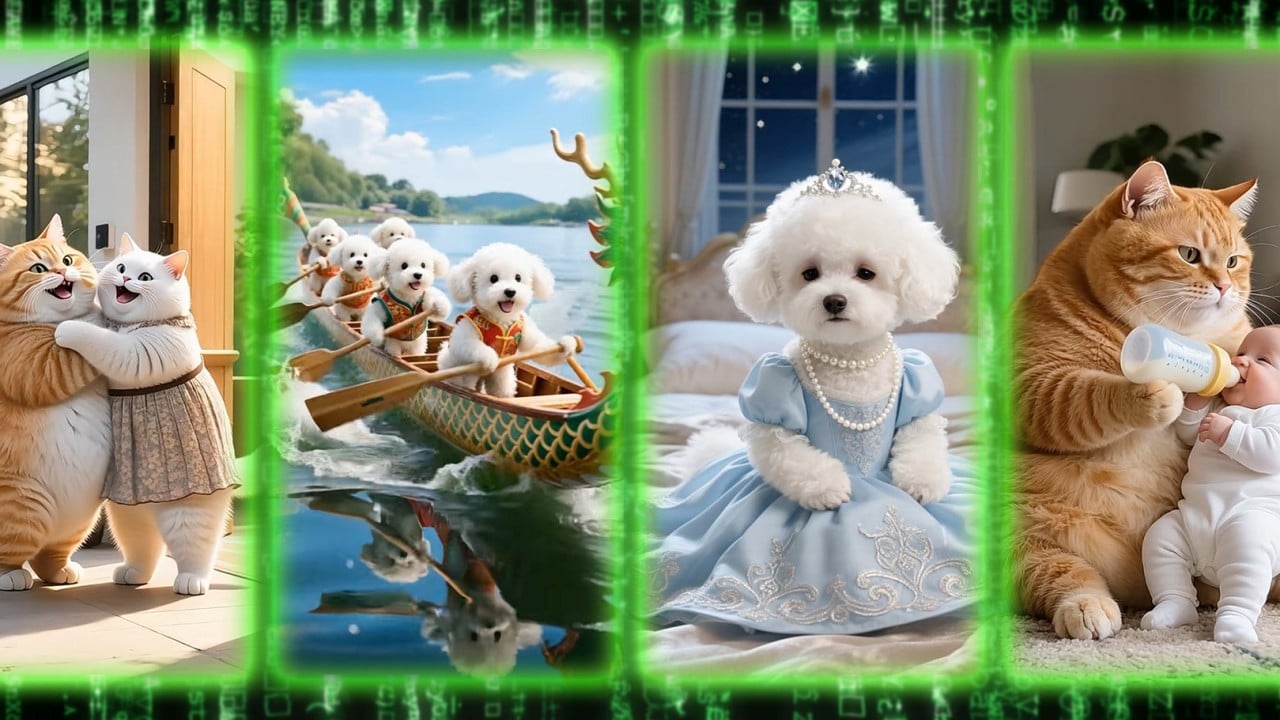 China AI-generated pet dramas storm the internet, with one amassing 100 million views.