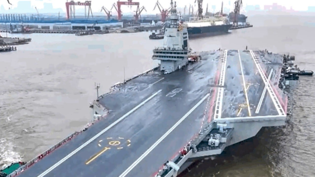 China’s Fujian carrier poised for swarm attacks to ‘overwhelm the enemy’: CCTV