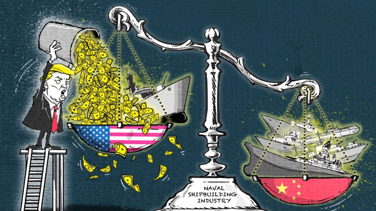 Trump has a US$30 billion plan to match China at shipbuilding. Can he win?
