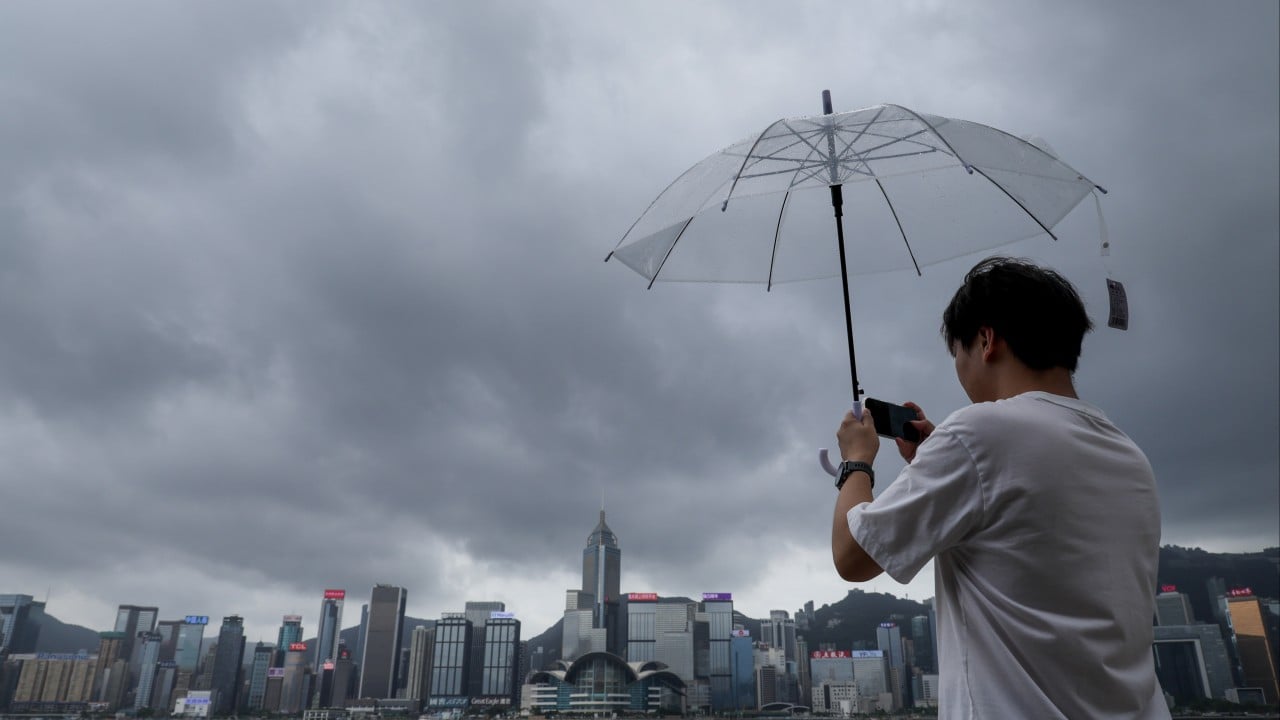 Hong Kong issues hail, rainstorm warnings as city hit by downpours