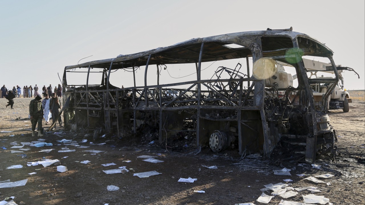 79 killed as bus carrying Afghans from Iran crashes and catches fire