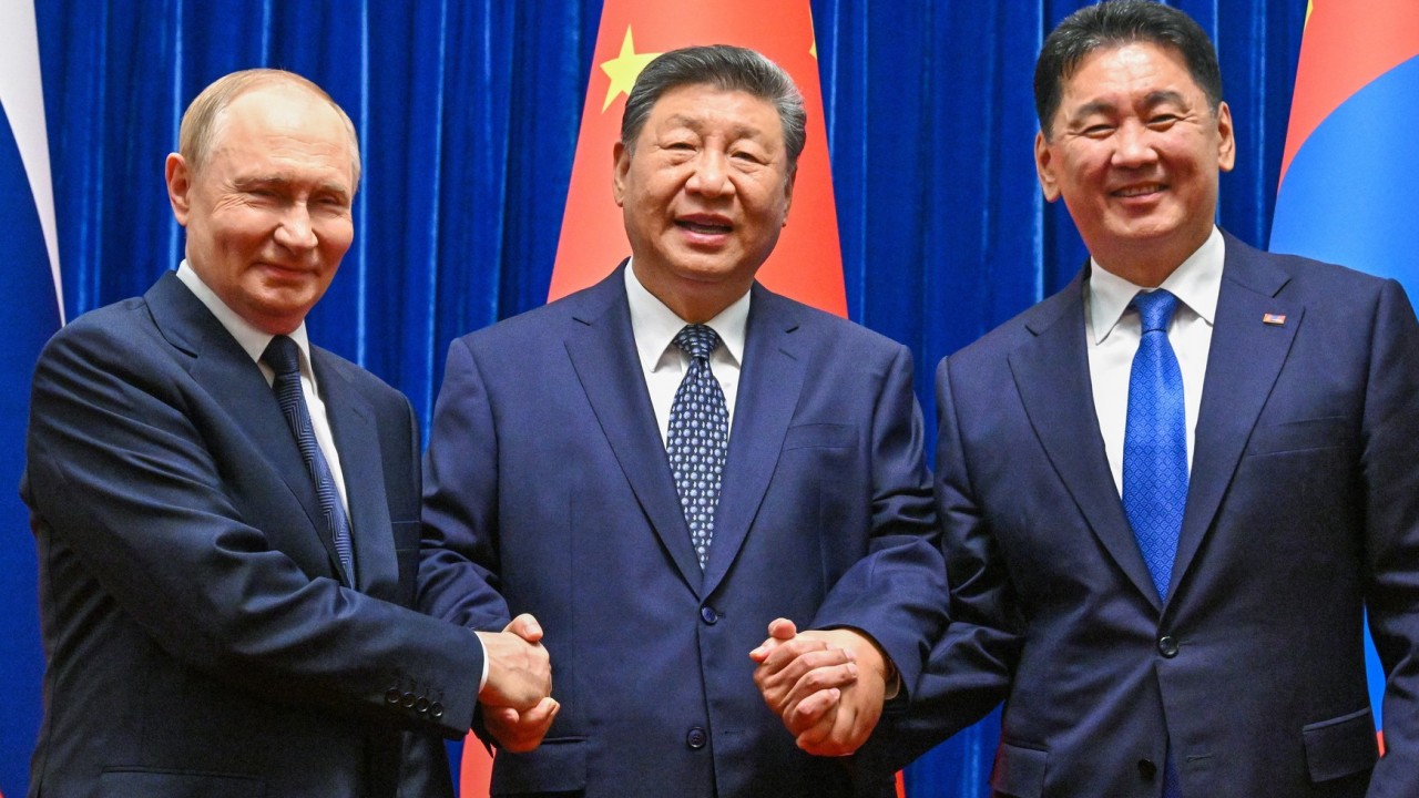 Xi urges Russia and Mongolia to block ‘external interference’, forge closer ties