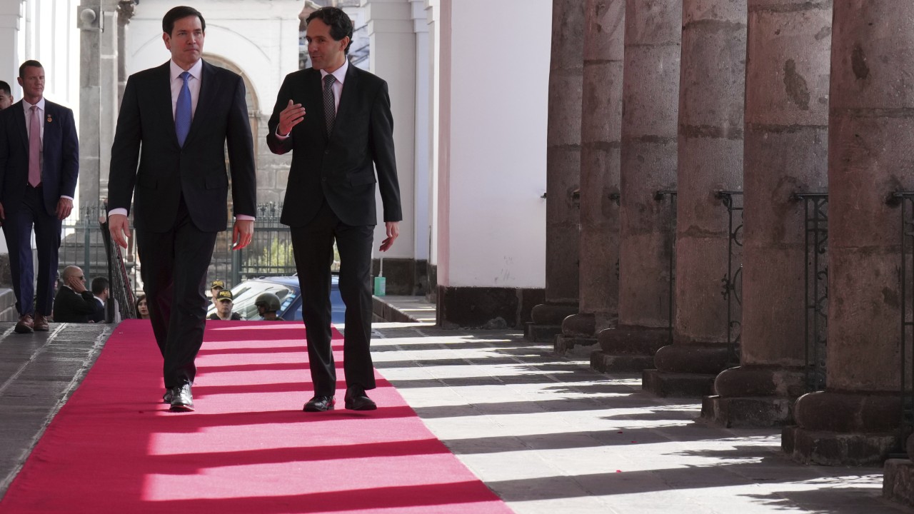 US Secretary of State Marco Rubio eyes tough-security ally in Ecuador