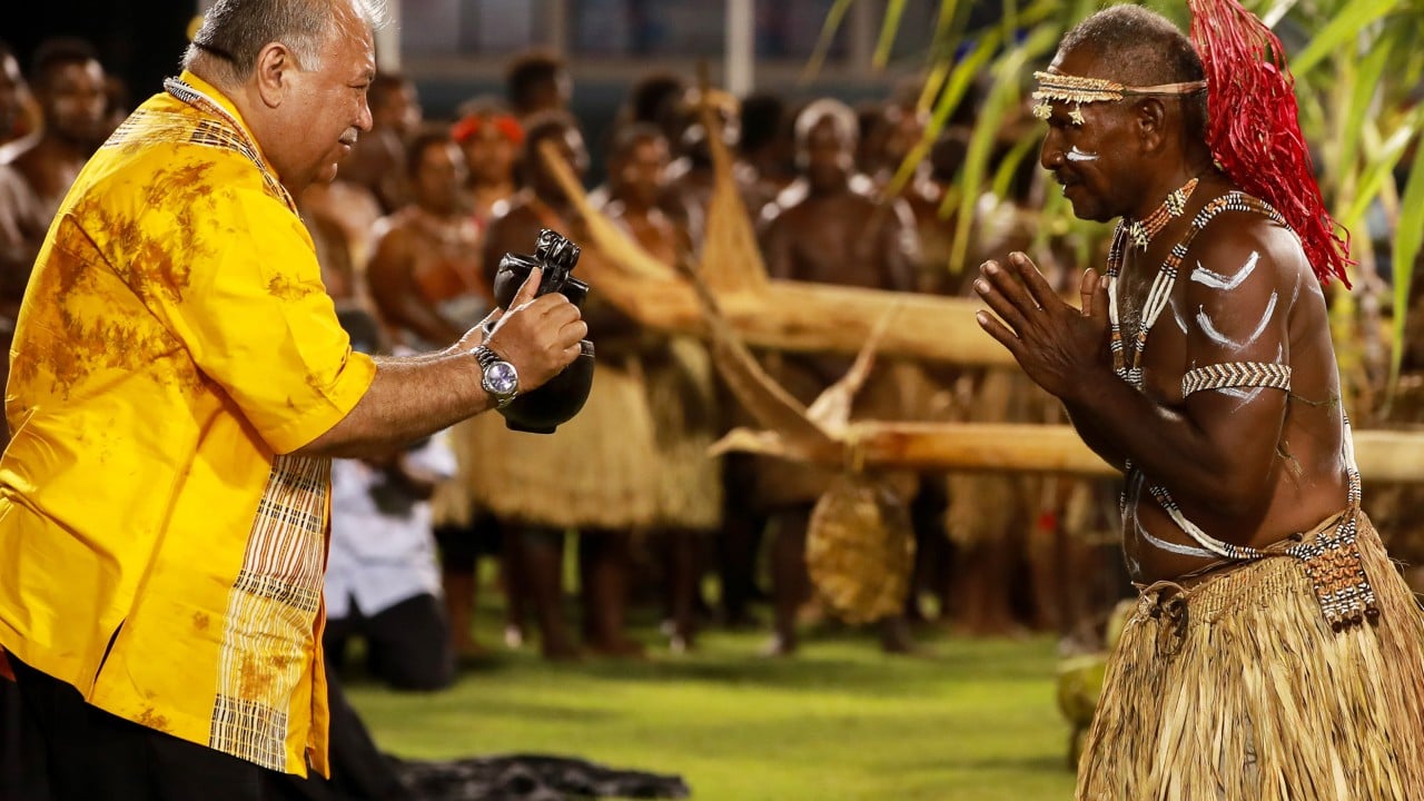 Pacific Islands leaders call for ‘ocean of peace’ but face rough seas at summit