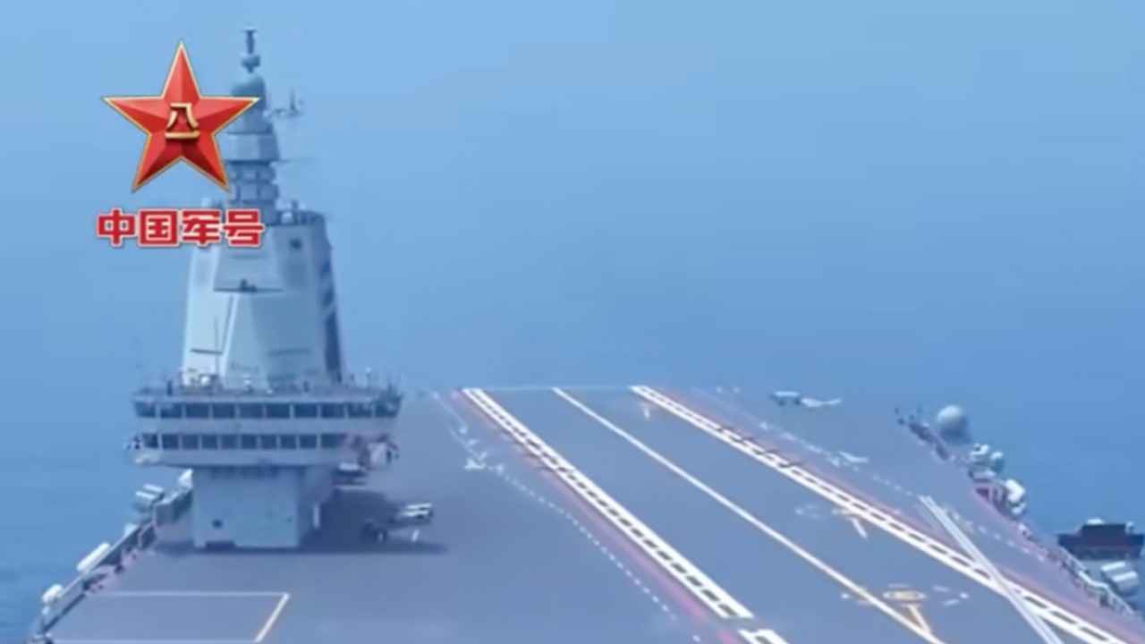 PLA aircraft carrier the Fujian heads to South China Sea via Taiwan Strait