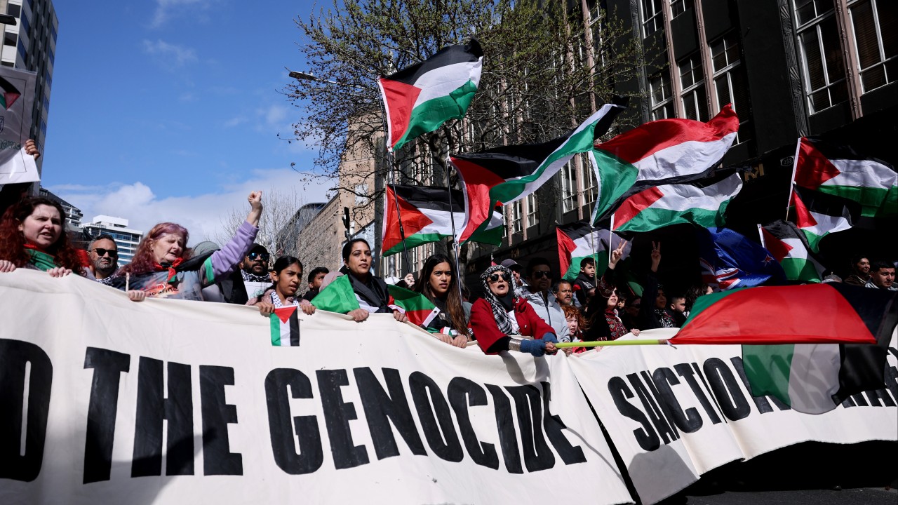 Tens of thousands join pro-Palestinian march in New Zealand