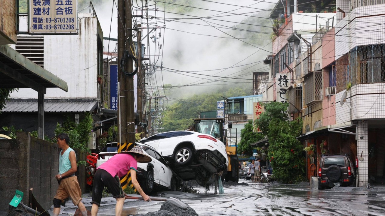 14 dead and dozens missing in Taiwan after Ragasa triggers landslide lake flood