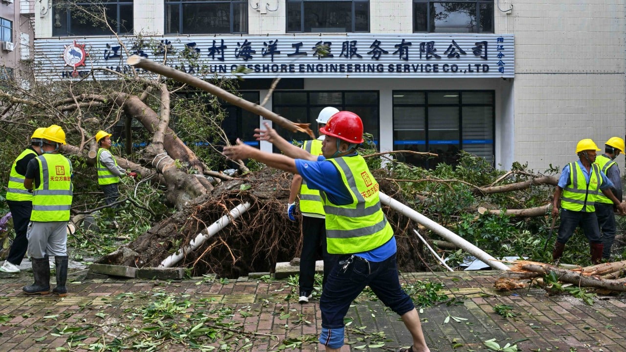 Southern China cleans up after lashing from Super Typhoon Ragasa