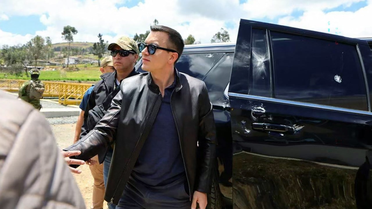 Ecuador detains 5 after shots fired at President Noboa’s car