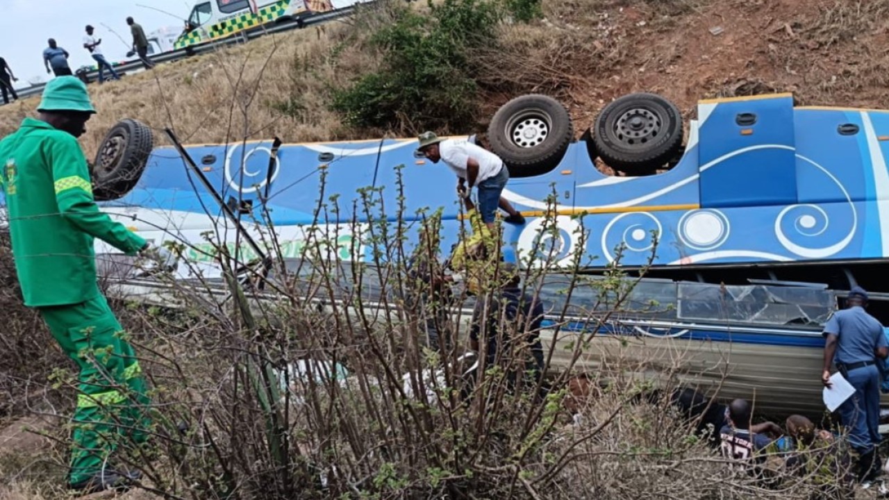42 dead in South Africa bus crash on notorious highway