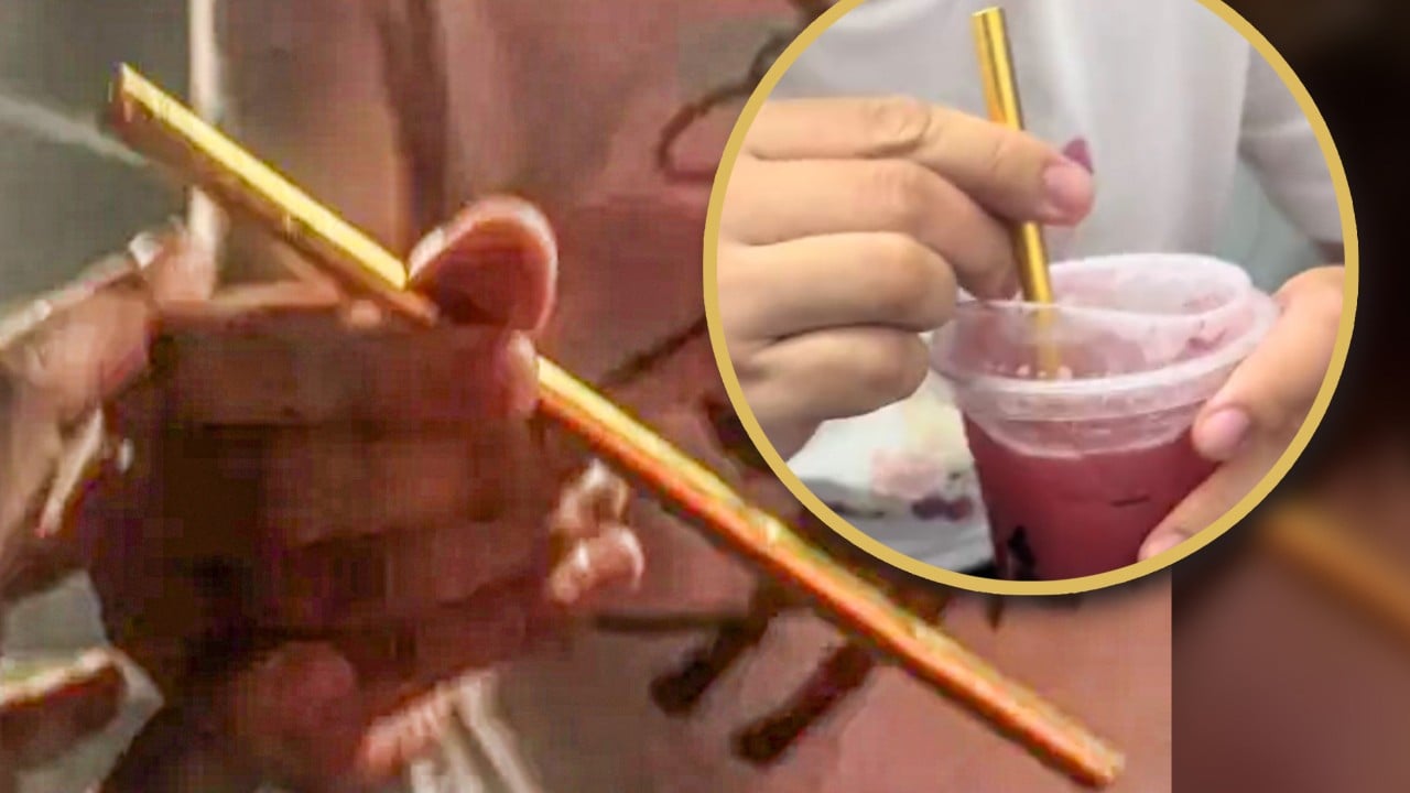 China milk tea lover creates US$14,000 gold drinking straw, drops it while biking