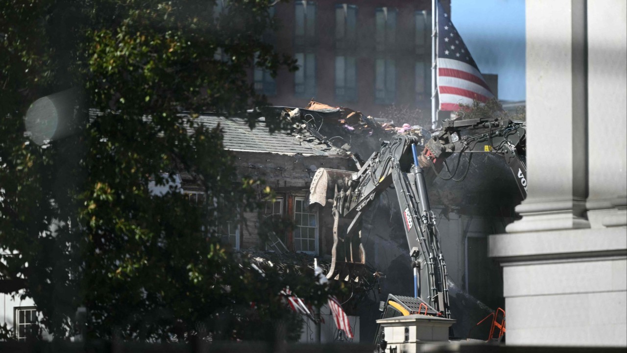 Ballroom blitz: Trump defies critics as he tears down part of White House